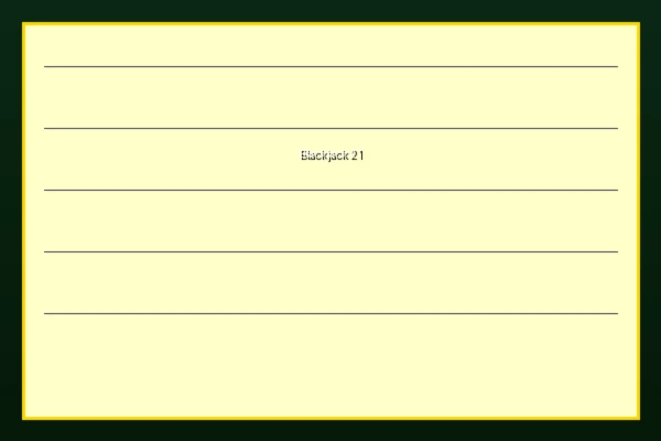 21点纸牌游戏界面